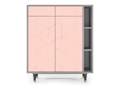 Aparador - 96х110х41 cm - BS6 - Rose Quartz, Gris