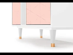 Aparador - 94х96х41 cm - BS5 - Rose Quartz, Blanco
