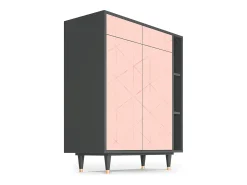 Aparador - 96х110х41 cm - BS6 - Rose Quartz, Antracita
