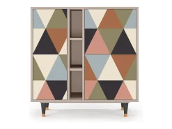 Aparador - 94х96х41 cm - BS5 - Royal Triangles, Latte