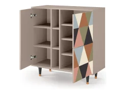 Aparador - 94х96х41 cm - BS5 - Royal Triangles, Latte