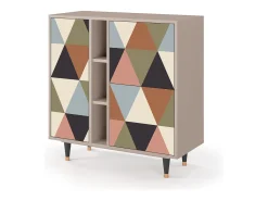 Aparador - 94х96х41 cm - BS5 - Royal Triangles, Latte