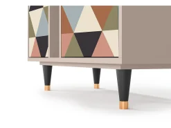 Aparador - 94х96х41 cm - BS5 - Royal Triangles, Latte