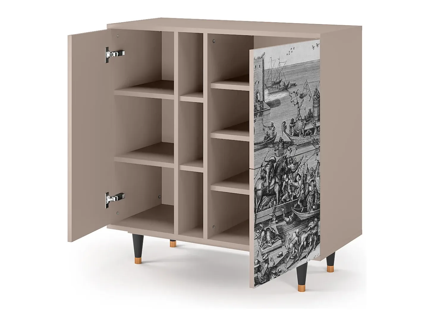 Aparador - 94х96х41 cm - BS5 - Saint Martin, Latte