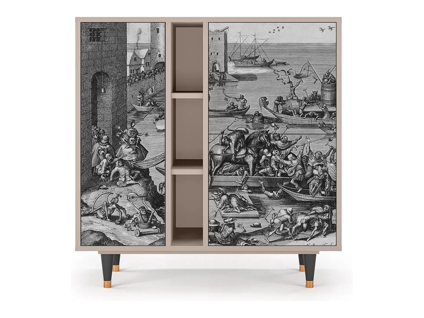 Aparador - 94х96х41 cm - BS5 - Saint Martin, Latte