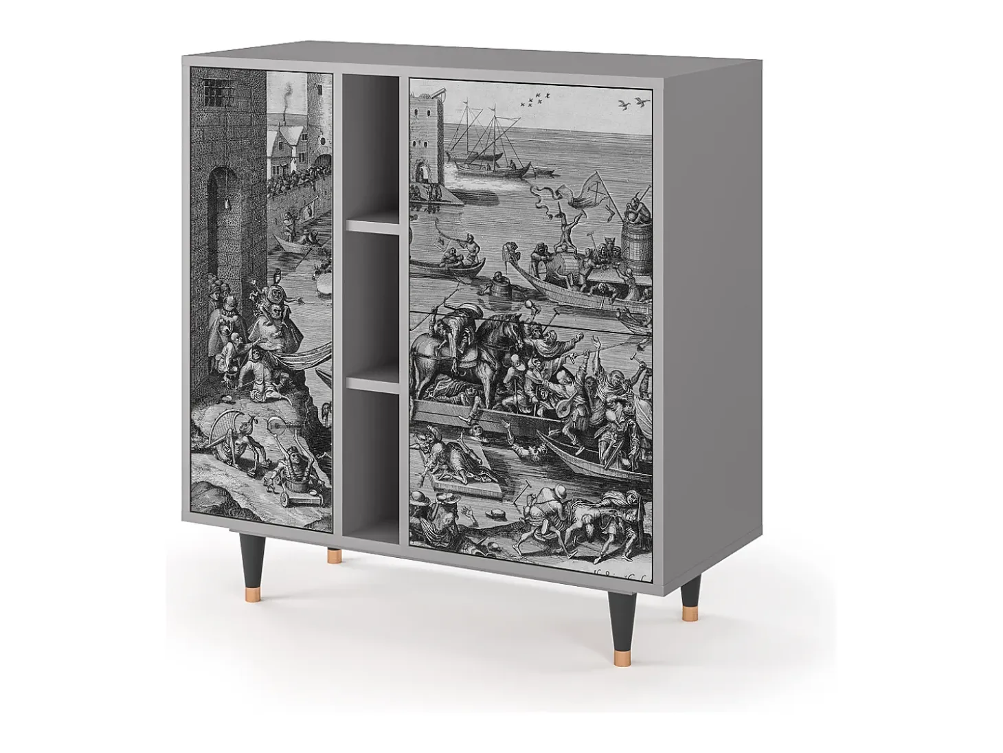Aparador - 94х96х41 cm - BS5 - Saint Martin, Gris