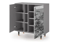 Aparador - 94х96х41 cm - BS5 - Saint Martin, Gris