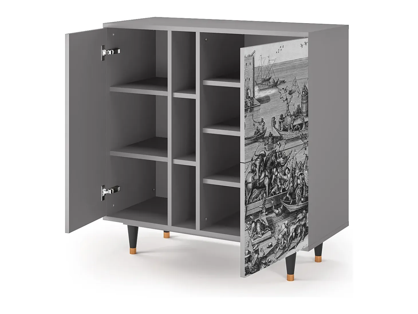 Aparador - 94х96х41 cm - BS5 - Saint Martin, Gris