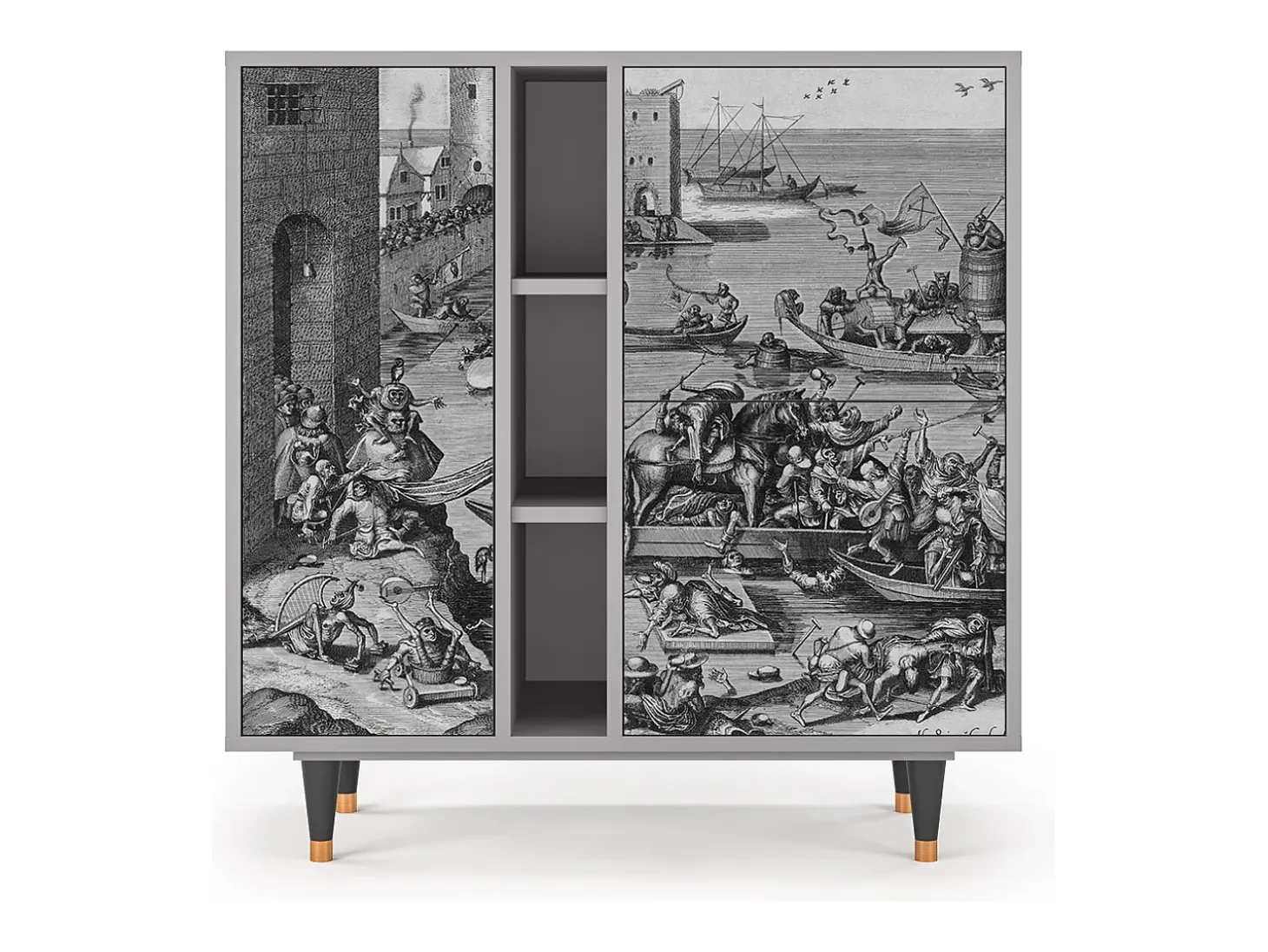 Aparador - 94х96х41 cm - BS5 - Saint Martin, Gris