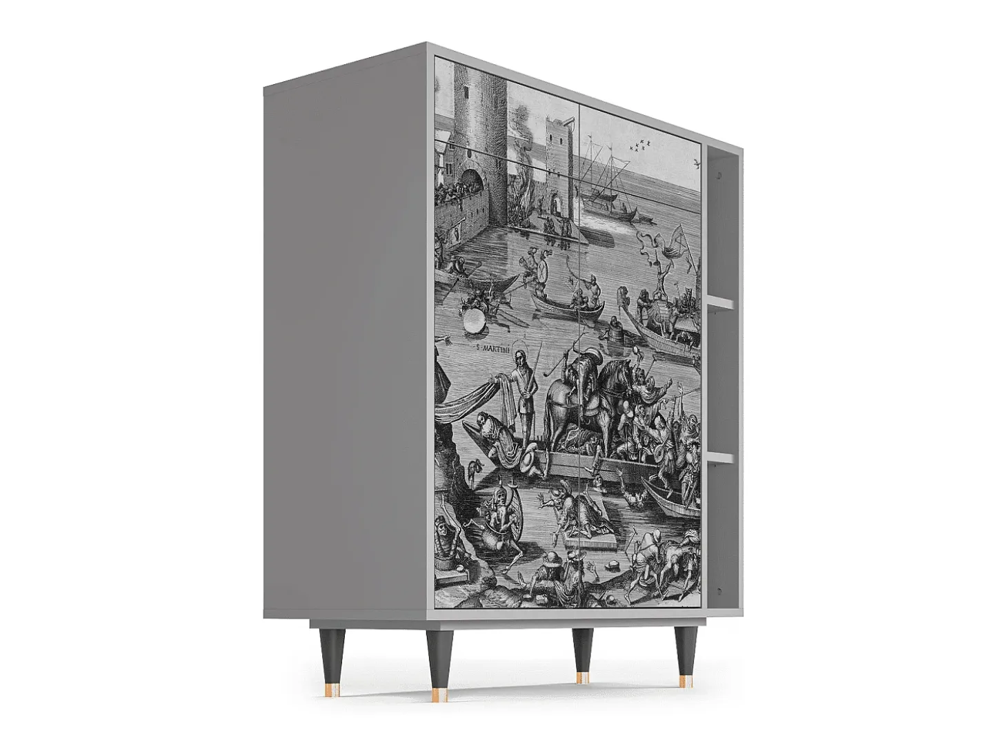 Aparador - 96х110х41 cm - BS6 - Saint Martin, Gris
