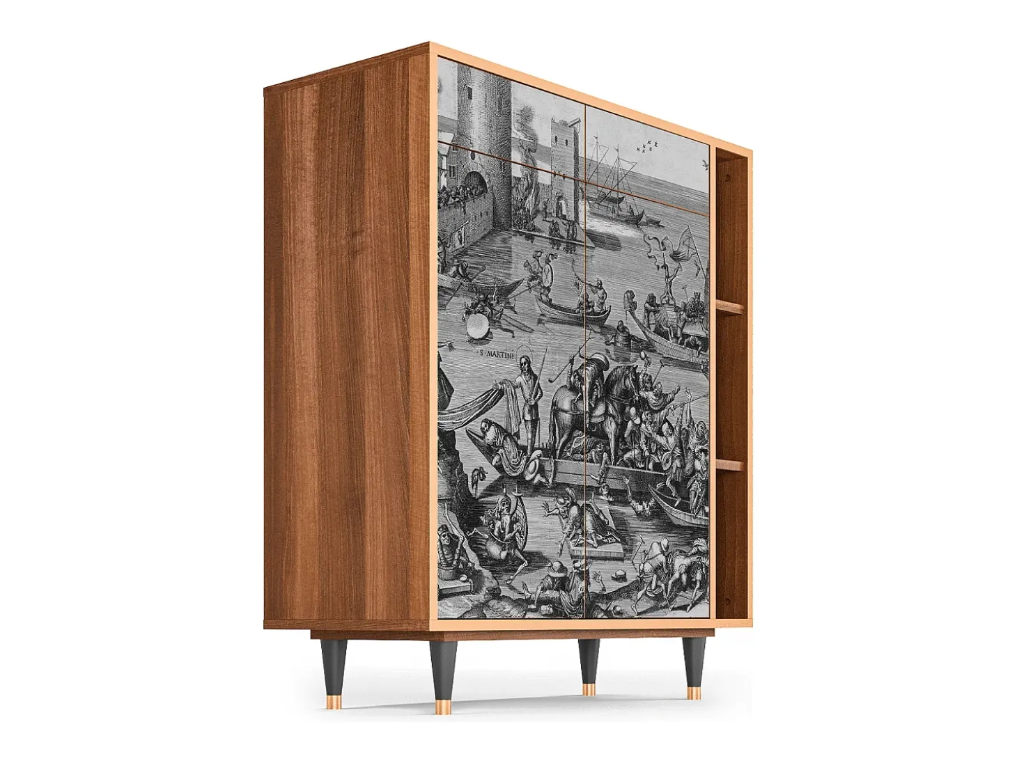 Aparador - 96х110х41 cm - BS6 - Saint Martin, Nogal