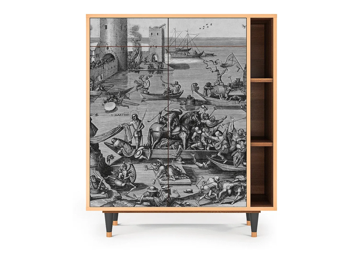 Aparador - 96х110х41 cm - BS6 - Saint Martin, Nogal