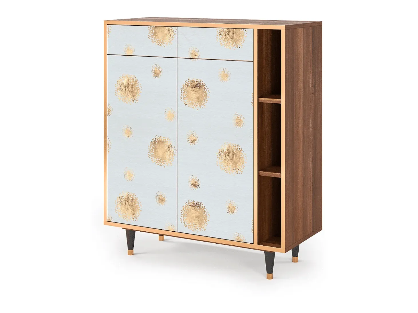Aparador - 96х110х41 cm - BS6 - Sky Latte, Nogal
