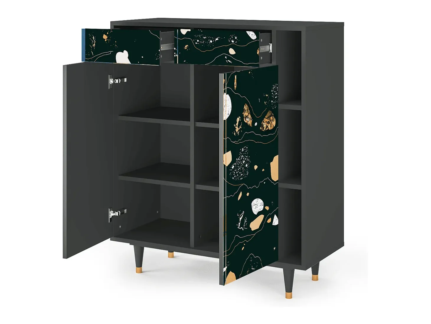 Aparador - 96х110х41 cm - BS6 - Space Rocks, Antracita