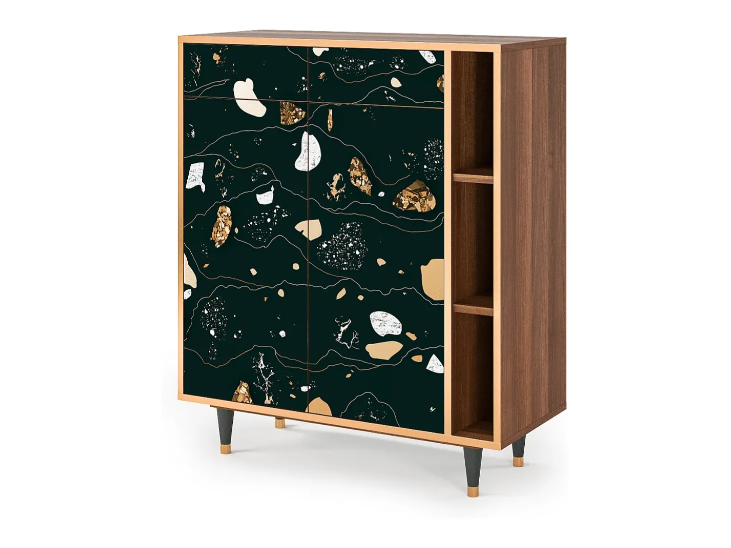 Aparador - 96х110х41 cm - BS6 - Space Rocks, Nogal
