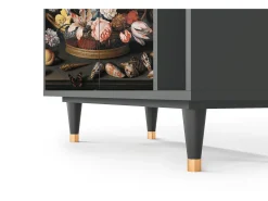 Aparador - 96х110х41 cm - BS6 - Still Life with Flowers, Antracita
