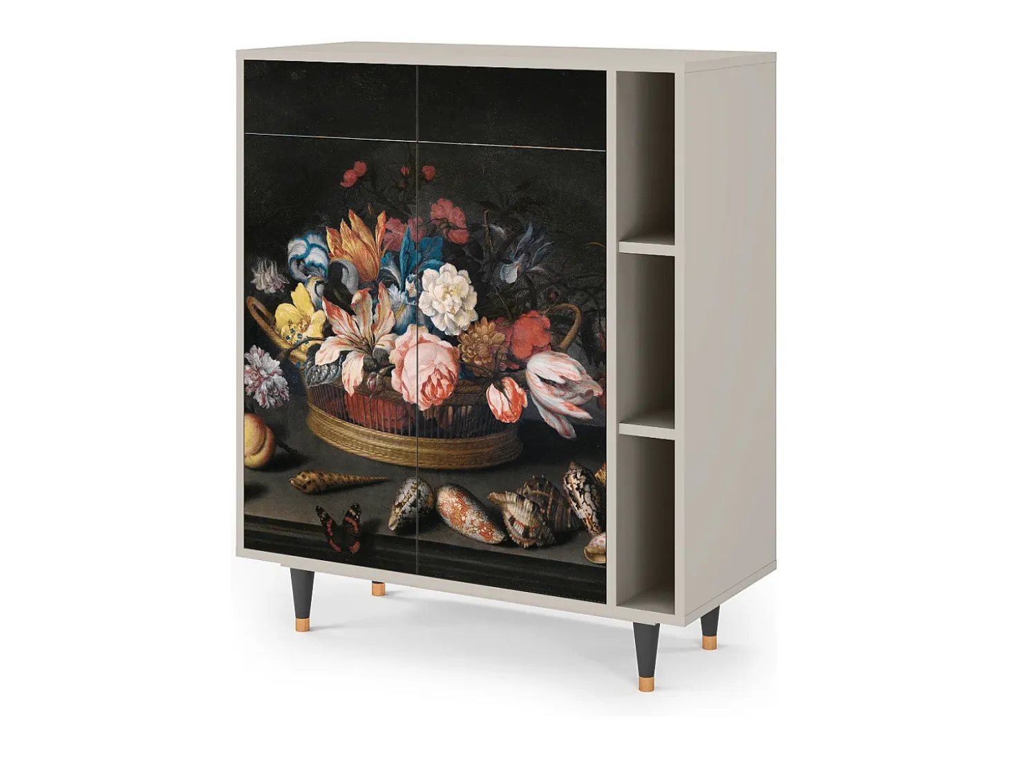 Aparador - 96х110х41 cm - BS6 - Still Life with Flowers, Arena
