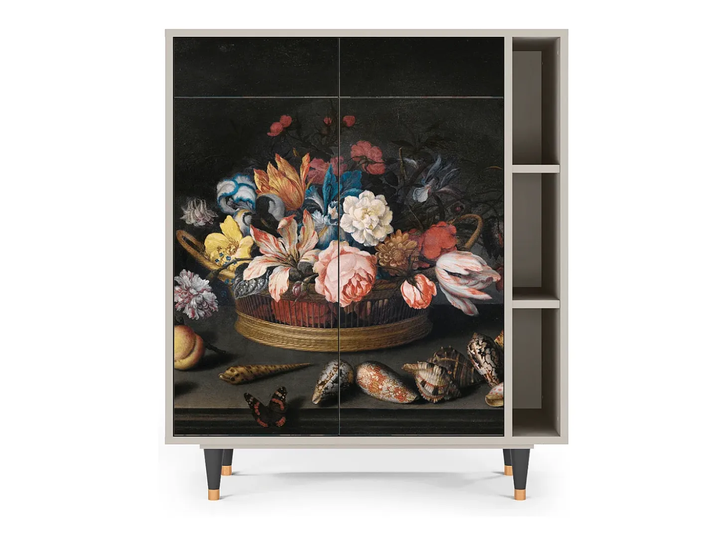 Aparador - 96х110х41 cm - BS6 - Still Life with Flowers, Arena