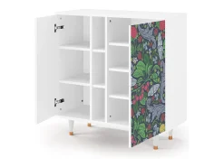 Aparador - 94х96х41 cm - BS5 - Summer Berries, Blanco