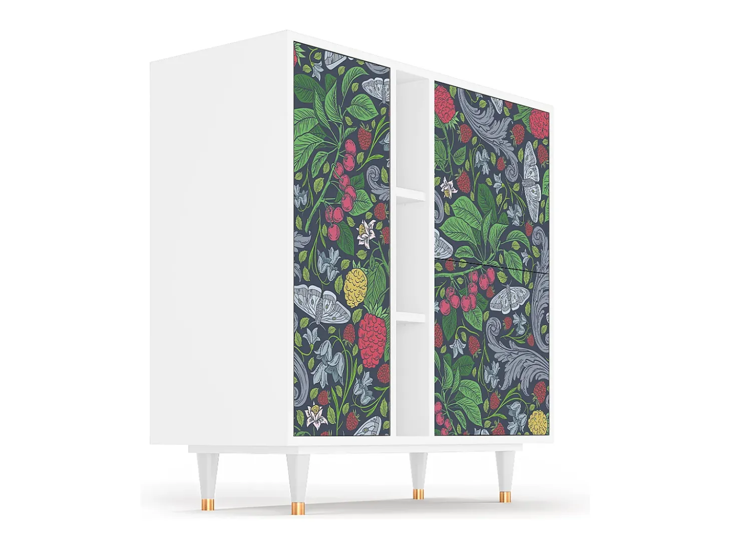 Aparador - 94х96х41 cm - BS5 - Summer Berries, Blanco