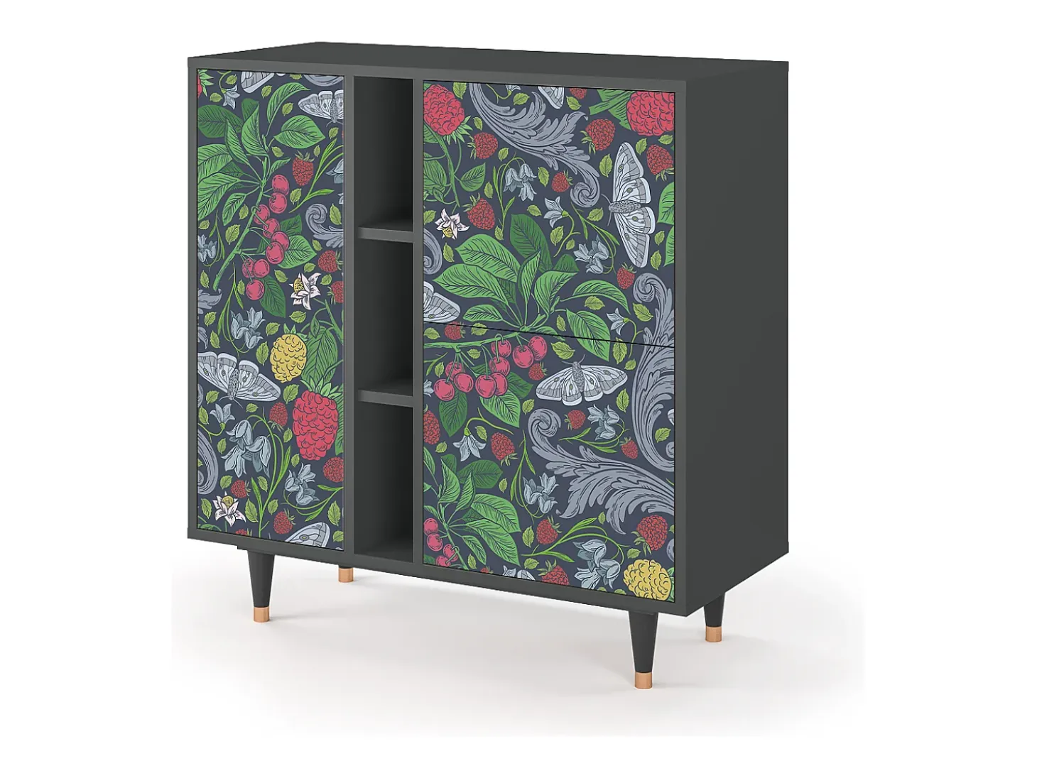 Aparador - 94х96х41 cm - BS5 - Summer Berries, Antracita