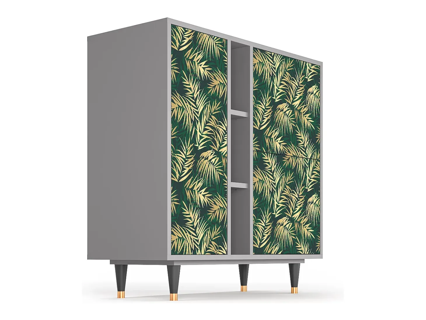 Aparador - 94х96х41 cm - BS5 - Sunny Palm Tree, Gris