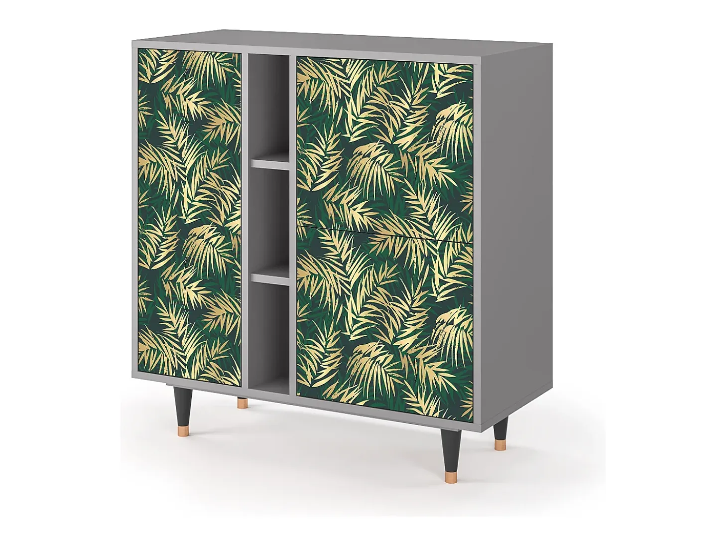 Aparador - 94х96х41 cm - BS5 - Sunny Palm Tree, Gris