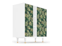 Aparador - 94х96х41 cm - BS5 - Sunny Palm Tree, Blanco