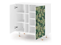 Aparador - 94х96х41 cm - BS5 - Sunny Palm Tree, Blanco