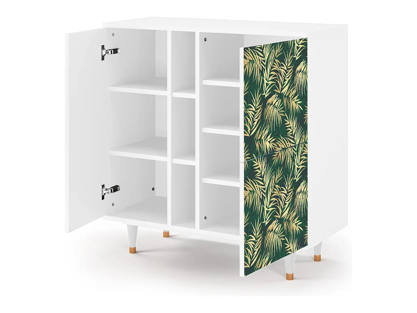 Aparador - 94х96х41 cm - BS5 - Sunny Palm Tree, Blanco