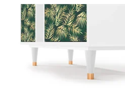 Aparador - 94х96х41 cm - BS5 - Sunny Palm Tree, Blanco