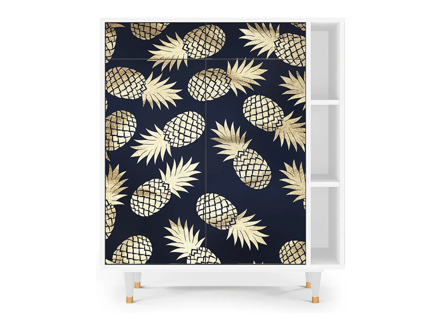 Aparador - 96х110х41 cm - BS6 - Sunny Pineaple, Blanco