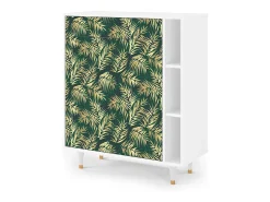 Aparador - 96х110х41 cm - BS6 - Sunny Palm Tree, Blanco