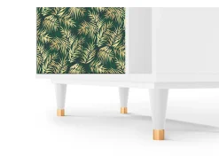 Aparador - 96х110х41 cm - BS6 - Sunny Palm Tree, Blanco