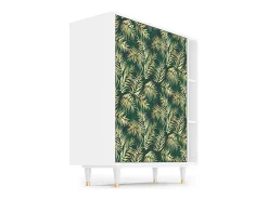 Aparador - 96х110х41 cm - BS6 - Sunny Palm Tree, Blanco