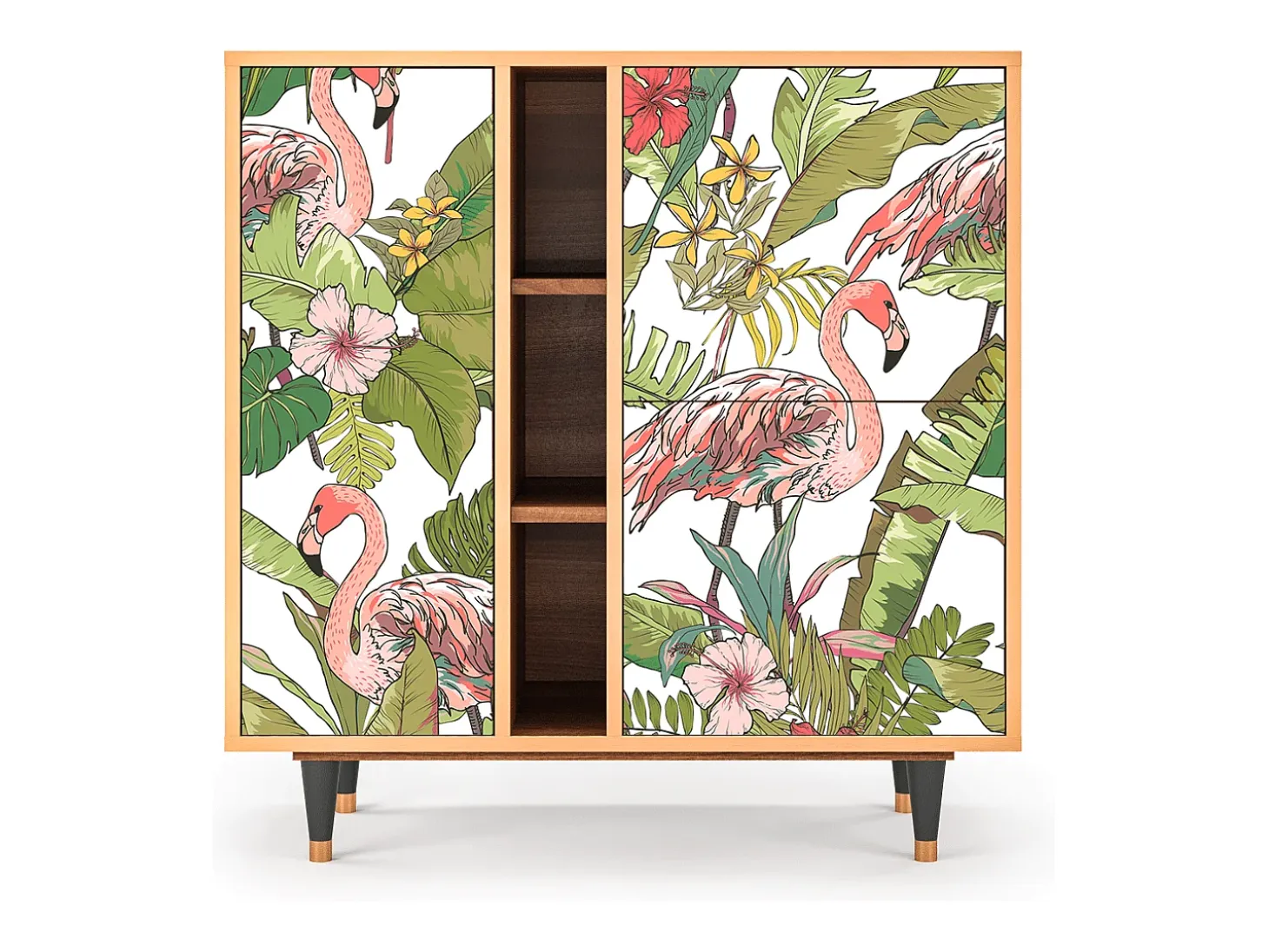 Aparador - 94х96х41 cm - BS5 - Sweet Flamingo, Nogal