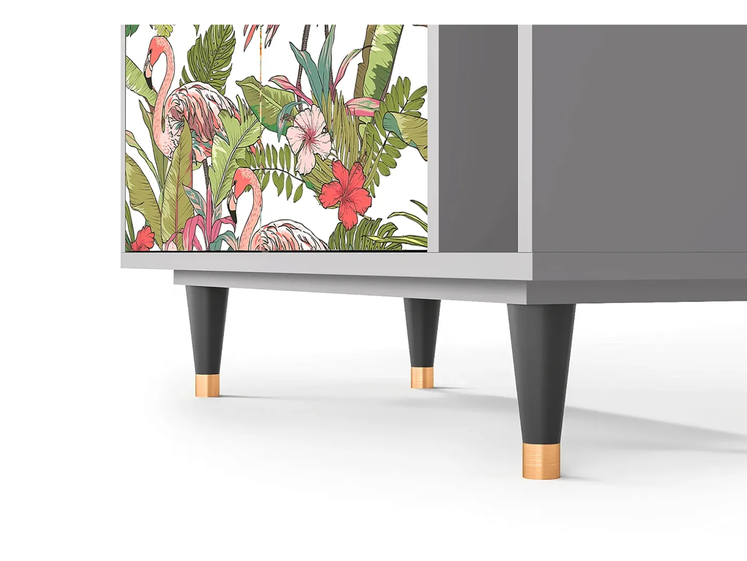 Aparador - 96х110х41 cm - BS6 - Sweet Flamingo, Gris