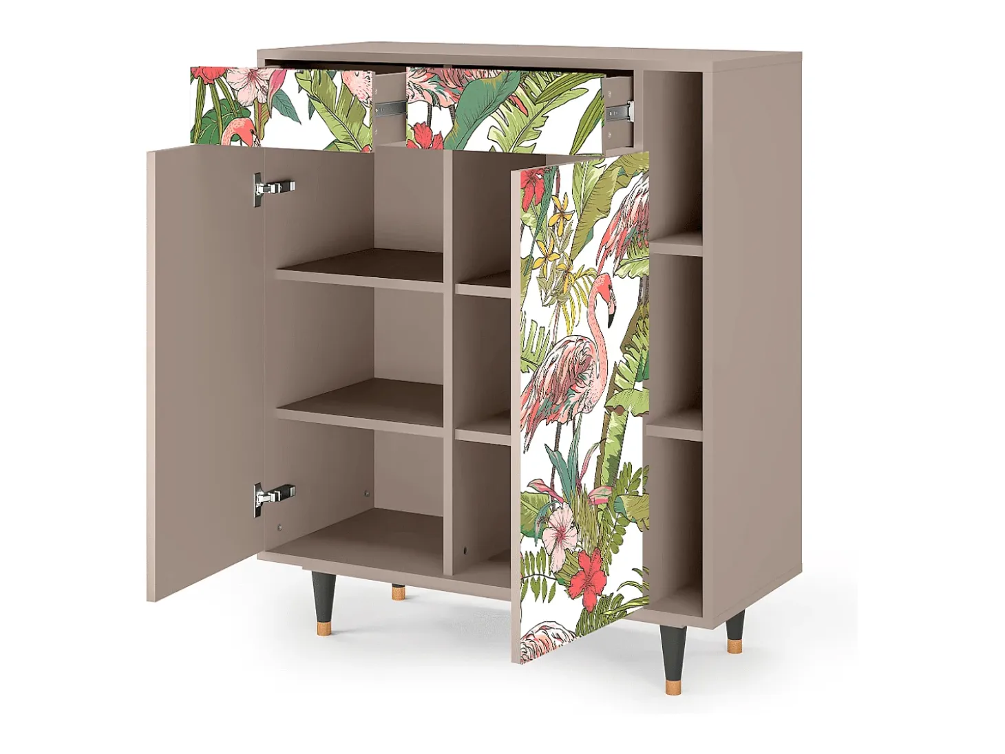 Aparador - 96х110х41 cm - BS6 - Sweet Flamingo, Latte