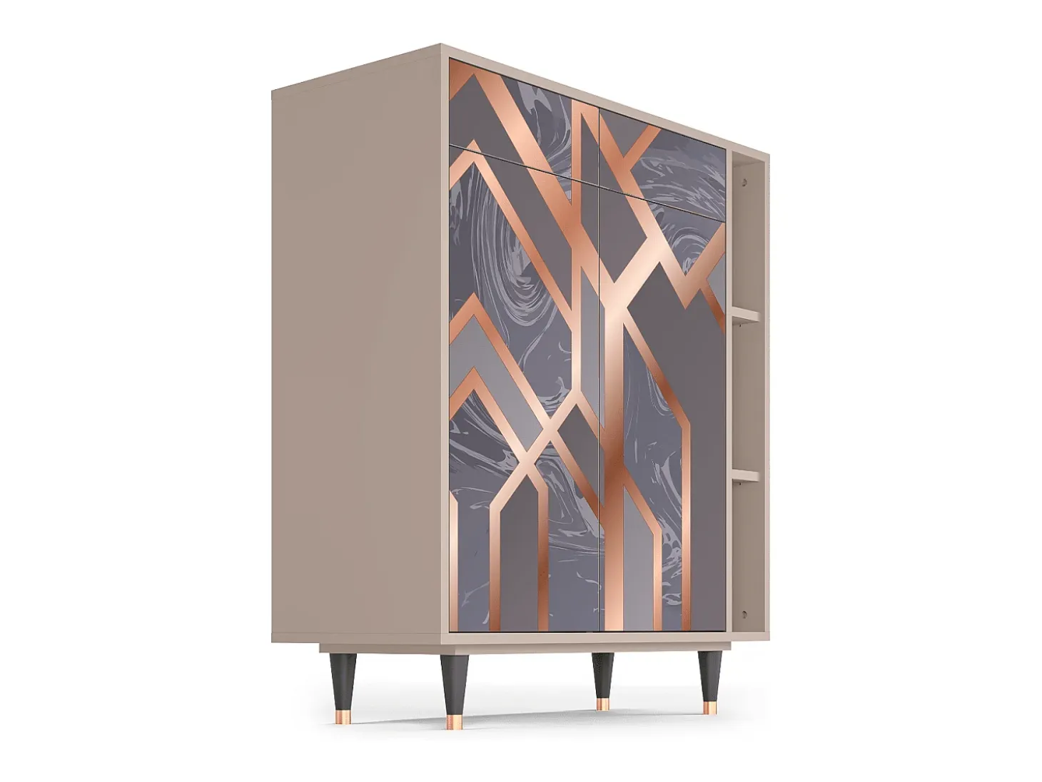 Aparador - 96х110х41 cm - BS6 - Taupe Anatomy, Latte