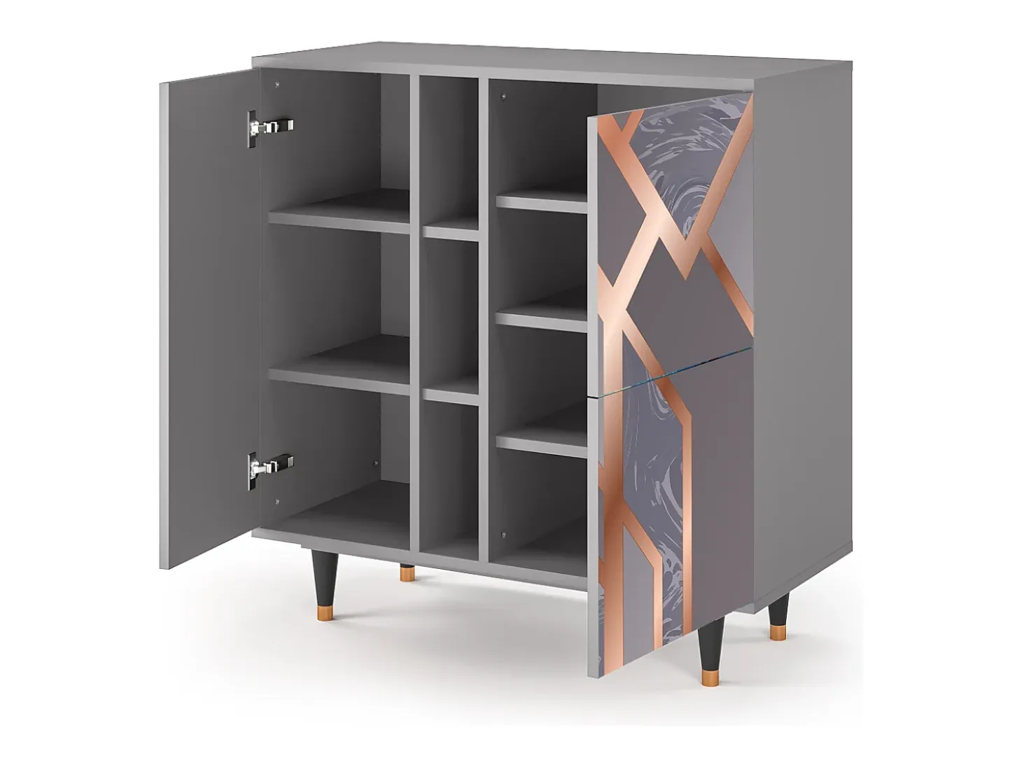 Aparador - 94х96х41 cm - BS5 - Taupe Anatomy, Gris