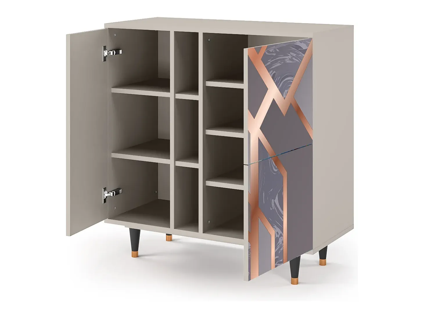 Aparador - 94х96х41 cm - BS5 - Taupe Anatomy, Arena