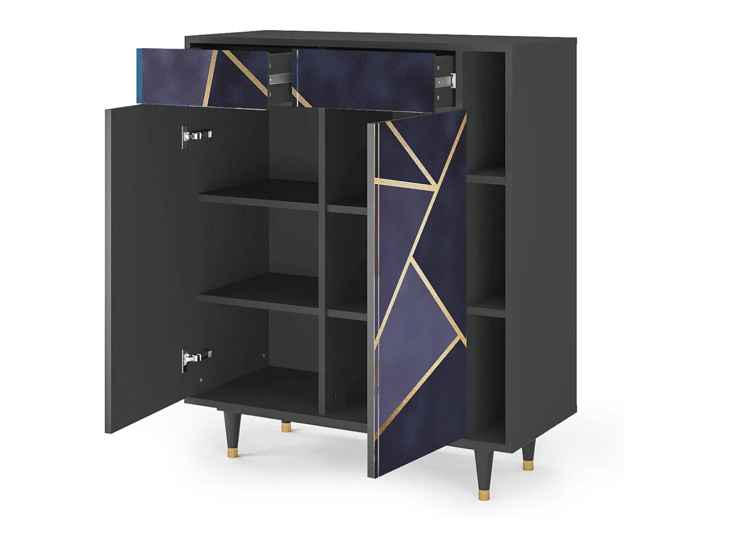 Aparador - 96х110х41 cm - BS6 - The Amethyst, Antracita