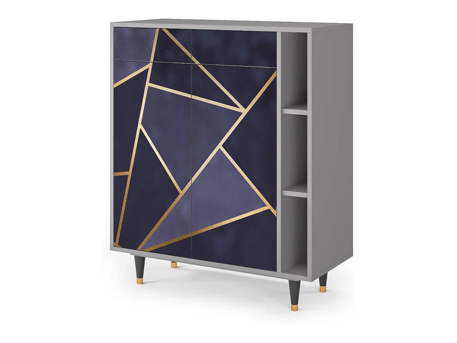 Aparador - 96х110х41 cm - BS6 - The Amethyst, Gris