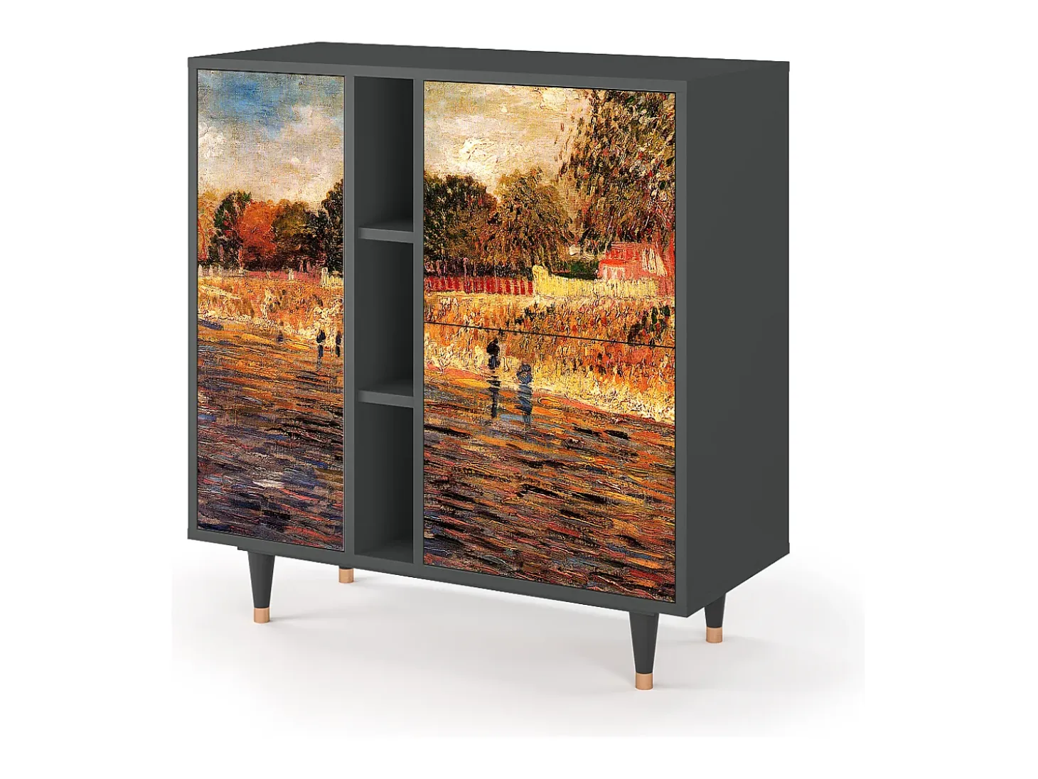 Aparador - 94х96х41 cm - BS5 - The Banks, Antracita