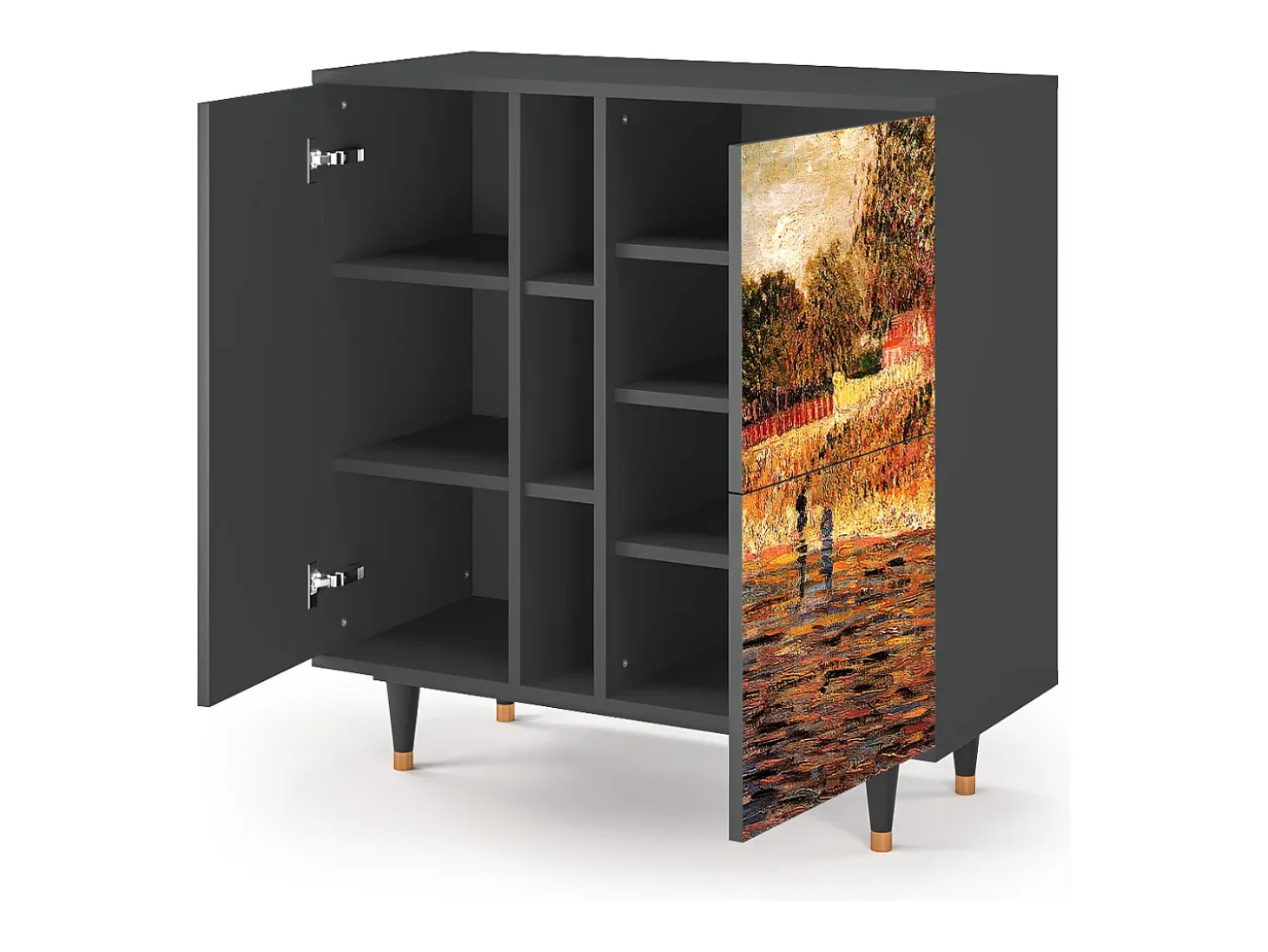 Aparador - 94х96х41 cm - BS5 - The Banks, Antracita