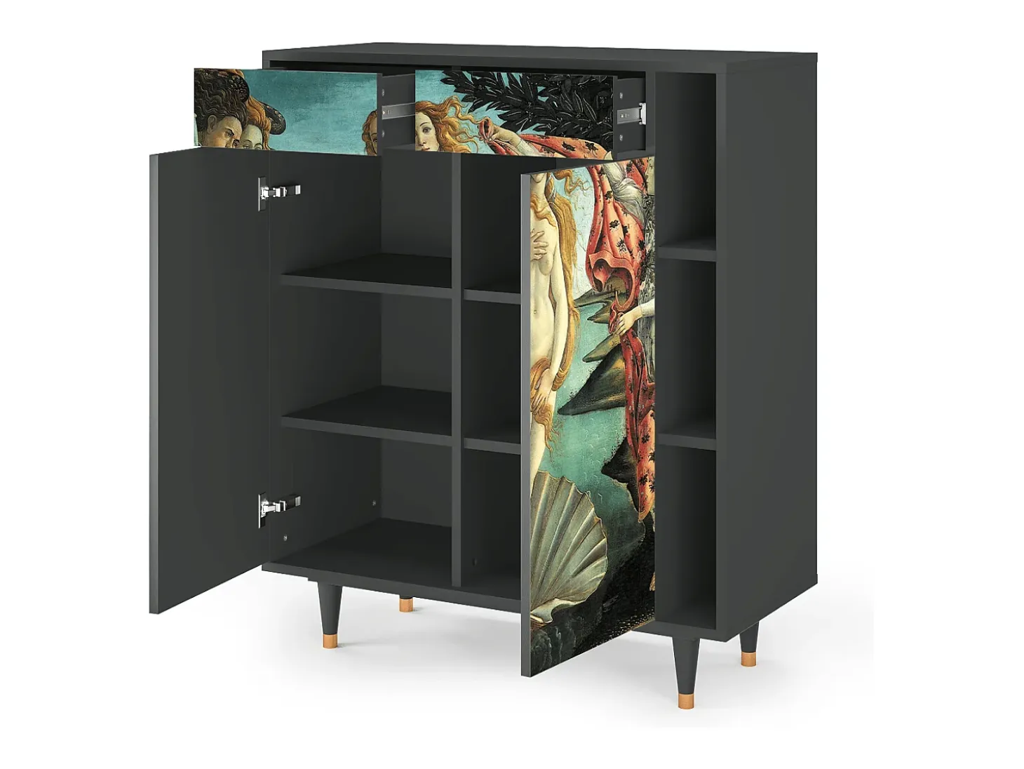 Aparador - 96х110х41 cm - BS6 - The Birth of Venus, Antracita