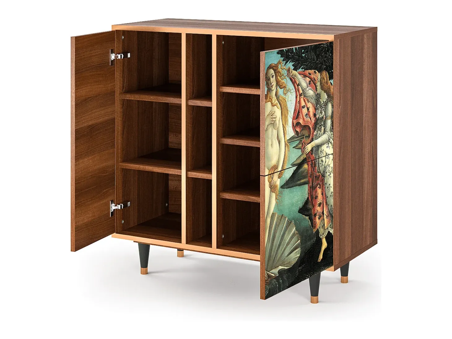 Aparador - 94х96х41 cm - BS5 - The Birth of Venus, Nogal