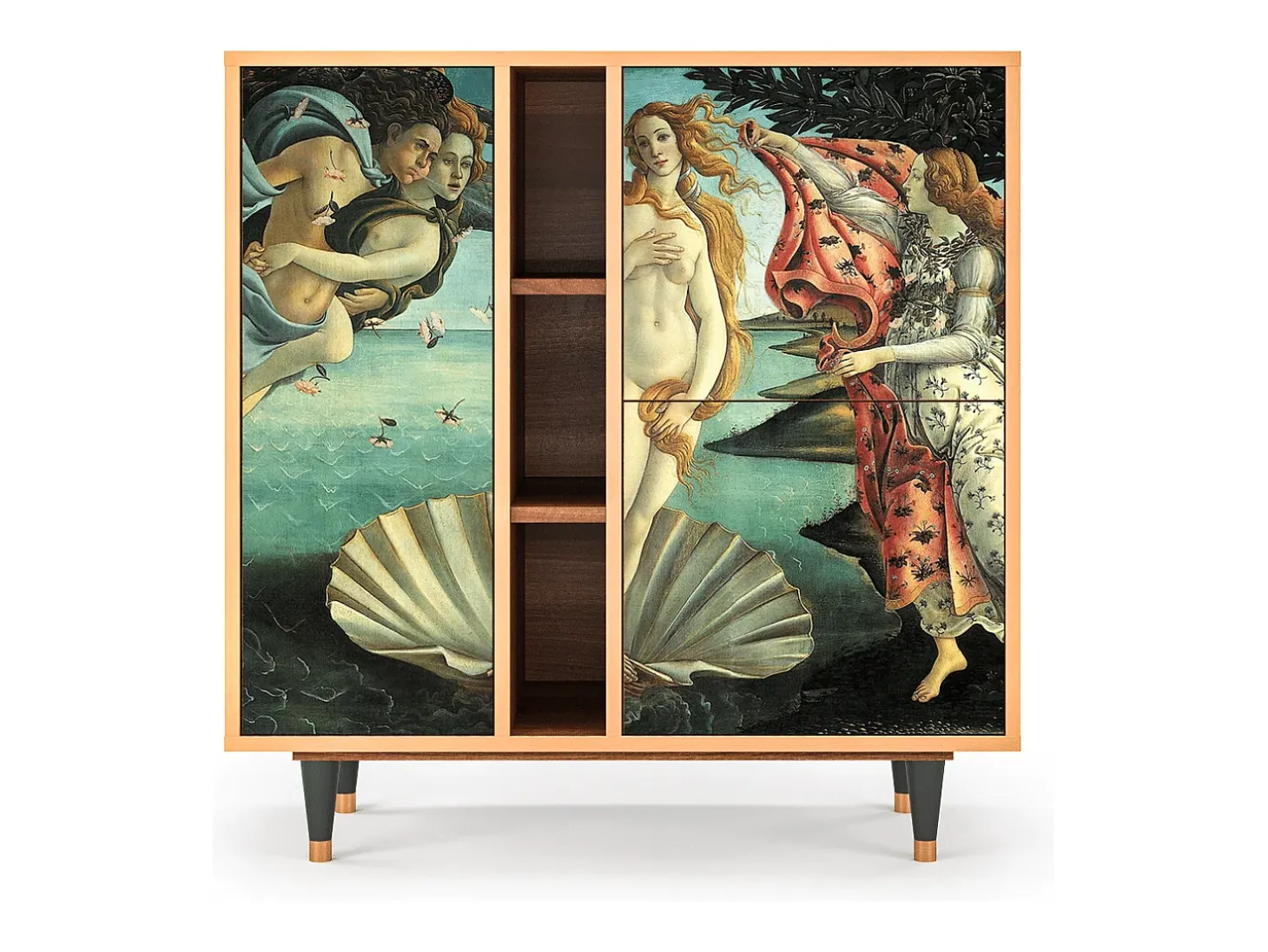 Aparador - 94х96х41 cm - BS5 - The Birth of Venus, Nogal