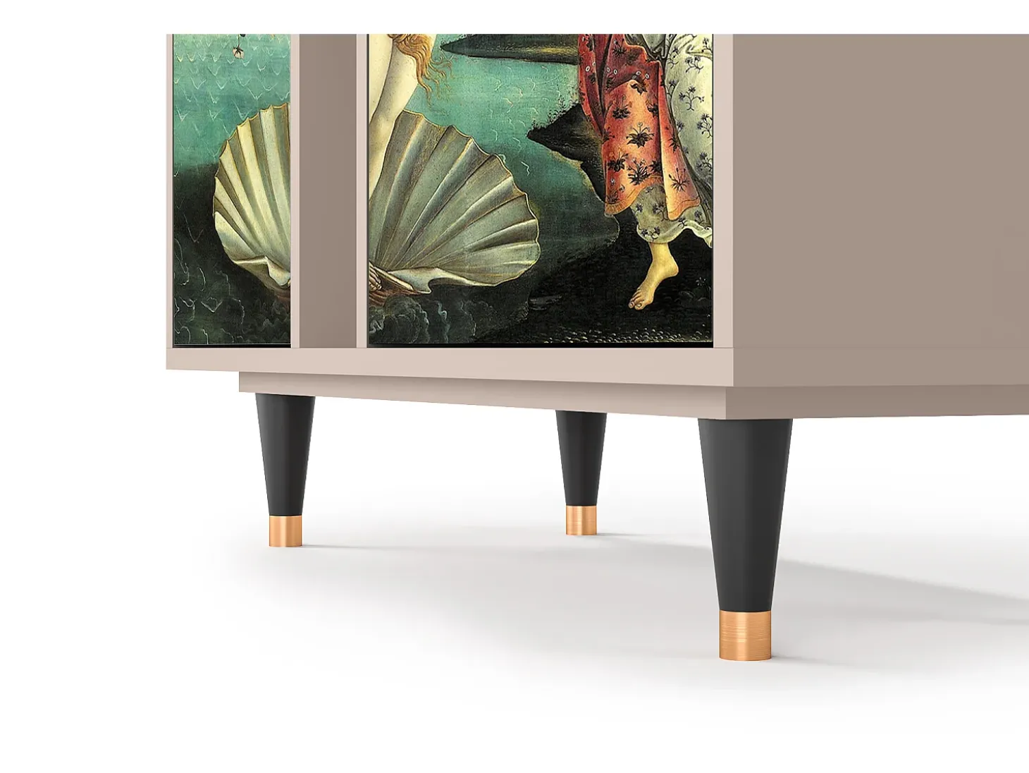 Aparador - 94х96х41 cm - BS5 - The Birth of Venus, Latte