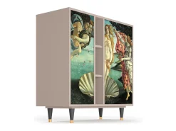 Aparador - 94х96х41 cm - BS5 - The Birth of Venus, Latte